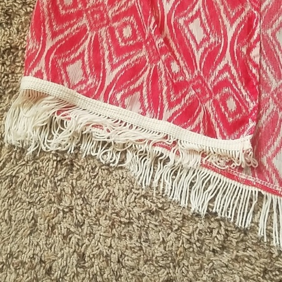 Coral Fringed Kimono - Maurices - Picture 5 of 8